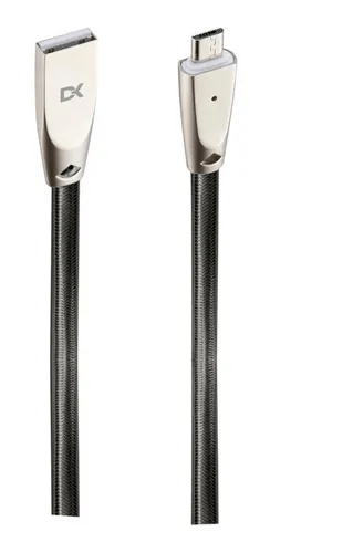Cable Metalico Micro USB - Negro