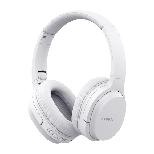 Auriculares AIWA Bluetooth (vincha) Blanco AVA-BT301B