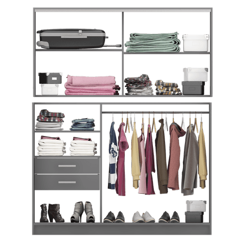 Placard Puertas Corredizas Preminum 1.82 3 Cajones ORLANDI 3120