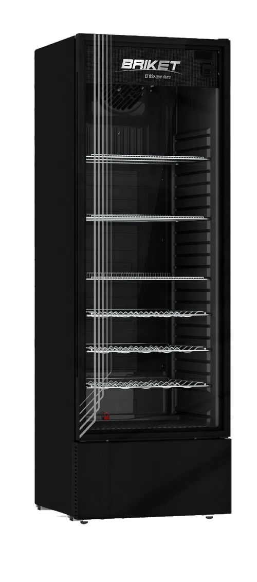 Exhibidora Briket 417 Litros Master 4300 Full Glass Black EV4300