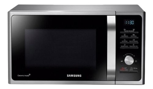 Microondas Samsung 23L 800W Grill Silver SAMG23F3K3TAS