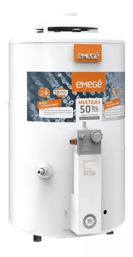Termotanque EMEGE 50Lts TTQ50EM Multigas