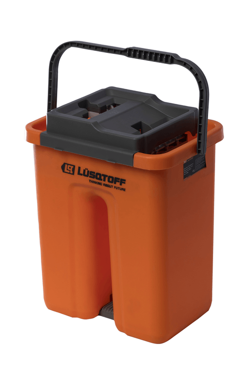 Escurridor Limpiador Trapeador Tipo Mopa + Balde 7 Lts LUSQTOFF Lqmopeasy