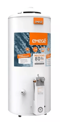 Termotanque EMEGE 80 Lts Multigas TTQ80EM