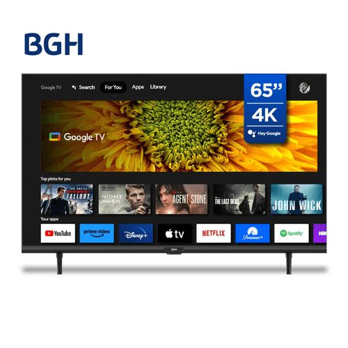 TV BGH 65" Google Led UHD 4K B6523US6G