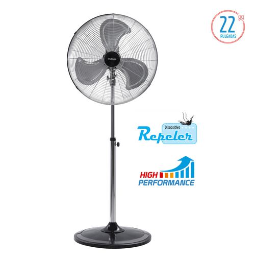 Ventilador de Pie LILIANA 22" C/Parrilla Cromada VPC22