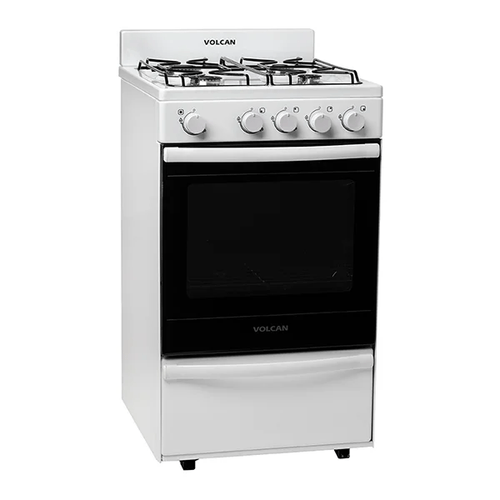 Cocina VOLCAN 87144V 50 CM 4 Hornallas Blanca