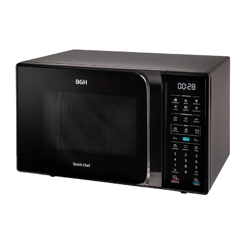 Microondas 28 Lts. BGH Digital con Grill Negro B228DN20