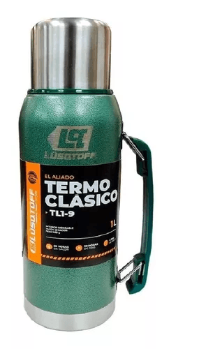 Termo Acero Lusqtoff Verde 1Lts TL1-9