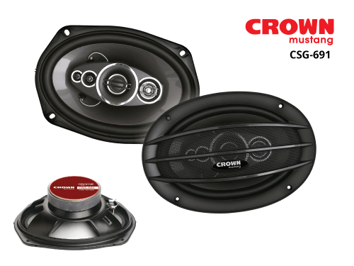 Juego de parlantes Crown Mustang 6x9" 5 vias CSG691