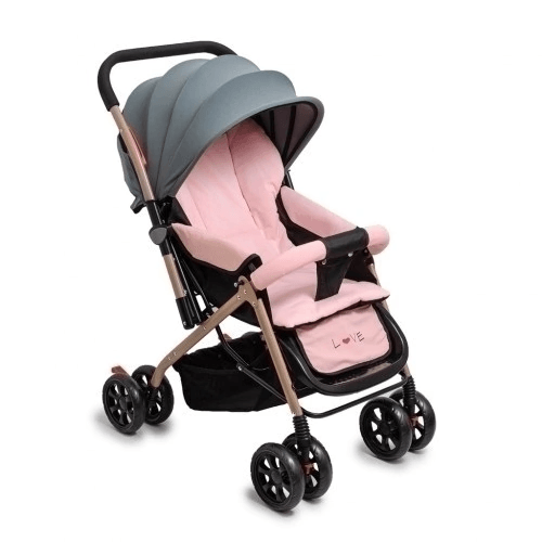 Cochecito cuna Love de 3 posiciones rebatible rosa Mod 172
