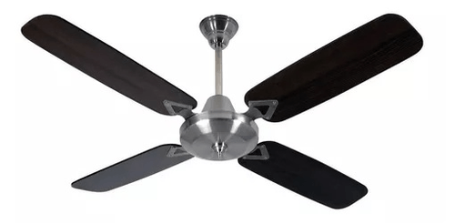 Ventilador de Techo Severbon 4 Palas Ac.Inoxidable Y Madera sin luz