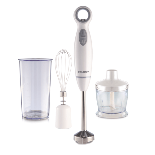 Licuadora de mano Peabody 600W con accesorios PE-LMA323B