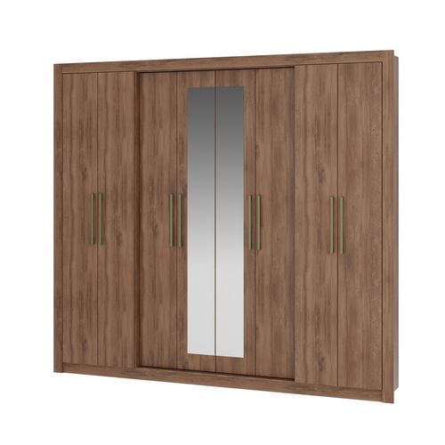 Ropero Carraro con Espejo 8 Puertas 1096 243.6x219x46.3