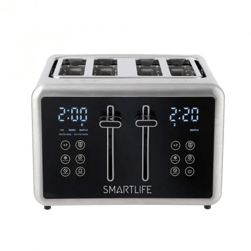 Tostadora Digital Smartlife Inox 4 Panes 1700W SL-TOD1520