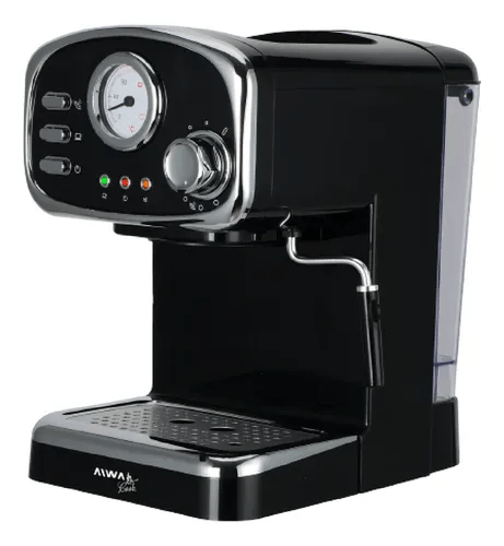 Cafetera Aiwa Expreso Vintage Cook 1,25l Negro