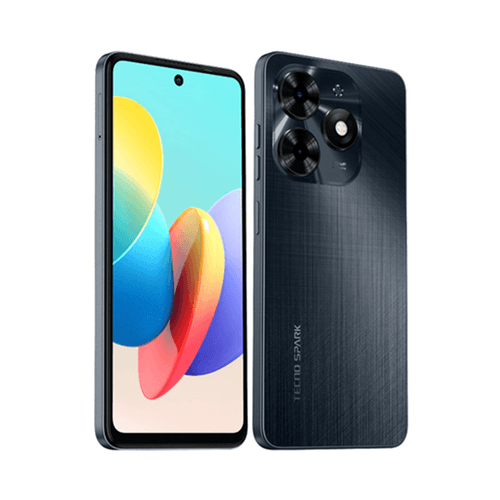 Celular Spark 20C TECNO 6.56" 128/4Gb+4GB ext 50MP Gravity Black