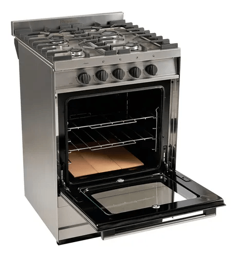 COCINA INDUSTRIAL 56CM INOX REJILLA FUNDICION