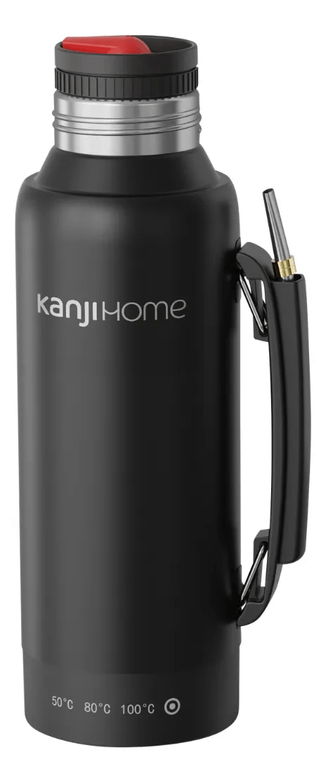 TERMO ELECTRICO T-MATE 1 L TAPA/MATE/ BOMBILLA NEG MOD KJH-PE10M-N