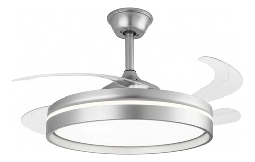 VENTILADOR RANSER DE TECHO 40WLED RETRACTIL C/CONTROL SIL MOD CF-301