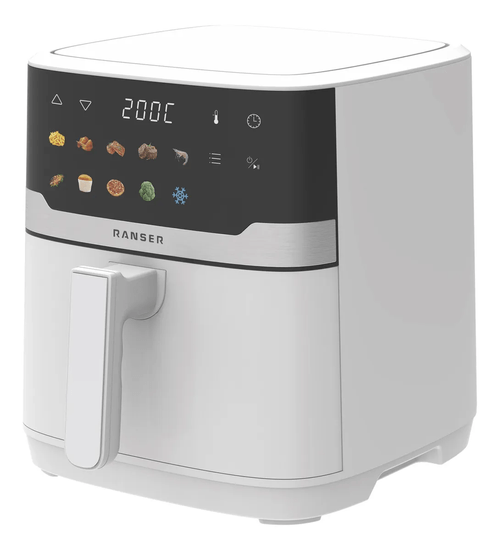 FREIDORA DE AIRE RANSER DIGITAL 7L RAVELLO BLANCA MOD AF-8675W