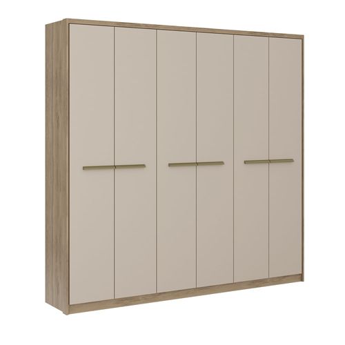 Ropero Carraro 1154 Freijo 6 Puertas 217x219x46cm