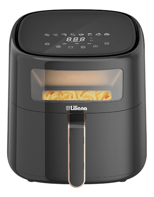 Freidora De Aire LILIANA Digital 6L AirView Negra Mod AF966N