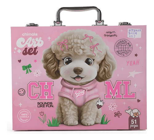 SET DE ARTE CHIMOLA POODLE 51 PIEZAS MOD 5504602
