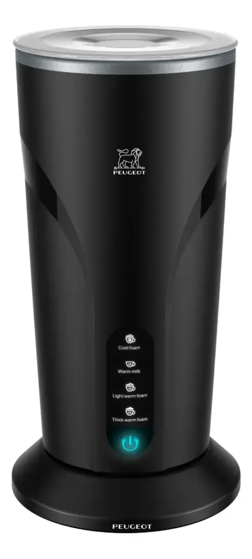 ESPUMADOR DE LECHE PEUGEOT 4 EN 1 DIGITAL ARLES NEGRO MOD PB-MF521