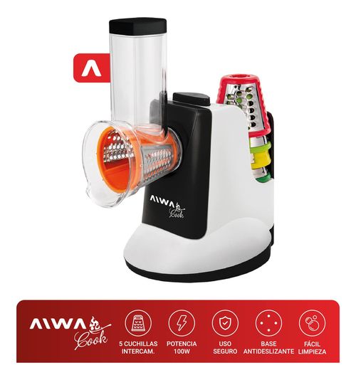 RALLADOR ELECTRICO AIWA 150W 5 CUCHILLAS BLANCO MOD AWK-RLE150B