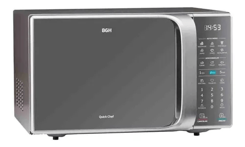 MICROONDAS BGH 23LTS SILVER DIGITAL B223DS20